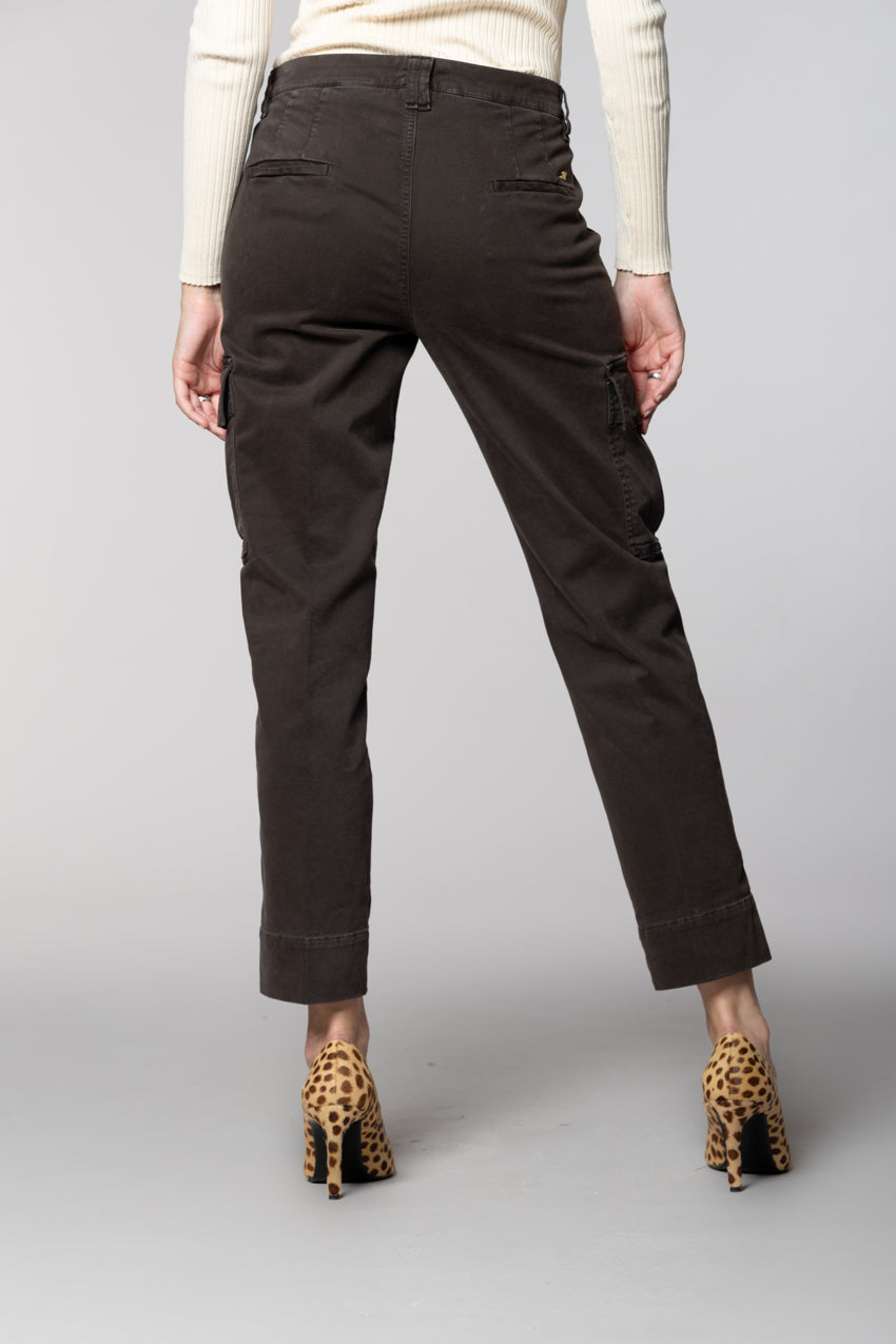 Marlene Cargo women’s cargo trousers in gabardine carrot fit