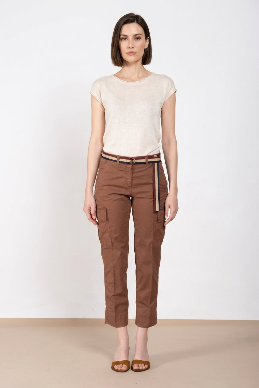 Marlene Cargo women's cargo pants in lightweight stretch twill carrot fit