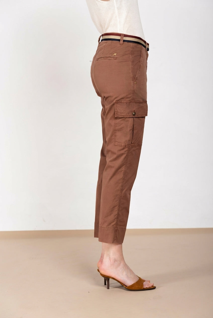 Marlene Cargo Hose Damen aus Twill leicht Stretch carrot fit