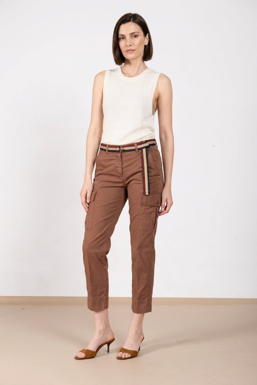 Marlene Cargo women's cargo pants in lightweight stretch twill carrot fit