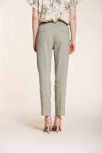 New York Carrot Sartoriale women's chino pants in linen blend canvas carrot fit