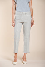 New York Carrot Hose Chino Damen aus Natté carrot fit