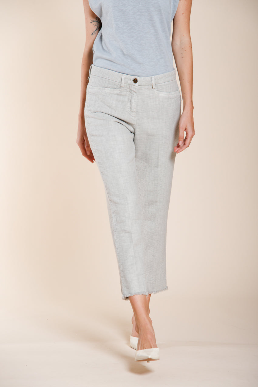 New York Carrot Hose Chino Damen aus Natté carrot fit