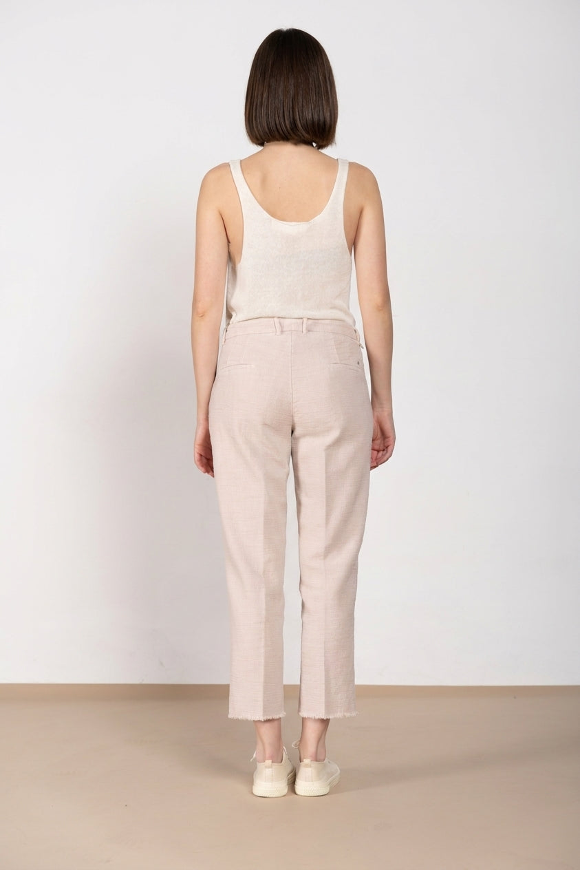 New York Carrot Hose Chino Dame aus Natté carrot fit