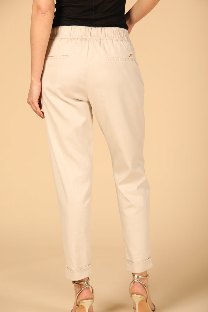 Image 4 of Women's Mason's Easy Model Jogger Chino in Stucco Color, Relaxed Fit