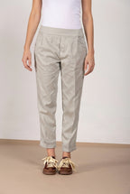 Easy Jogger women's chino pants in stretch fleece relaxed fit