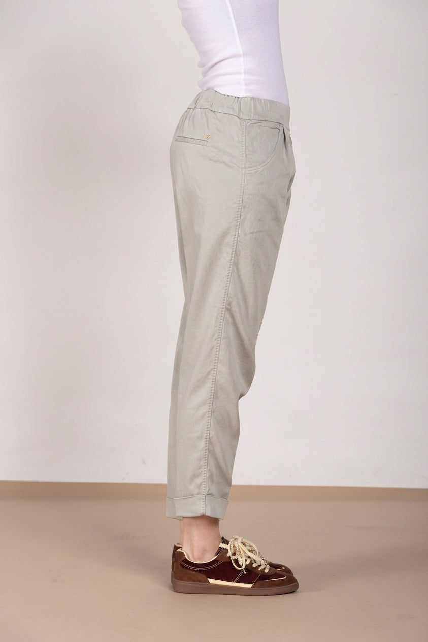 Easy Jogger women's chino pants in stretch fleece relaxed fit