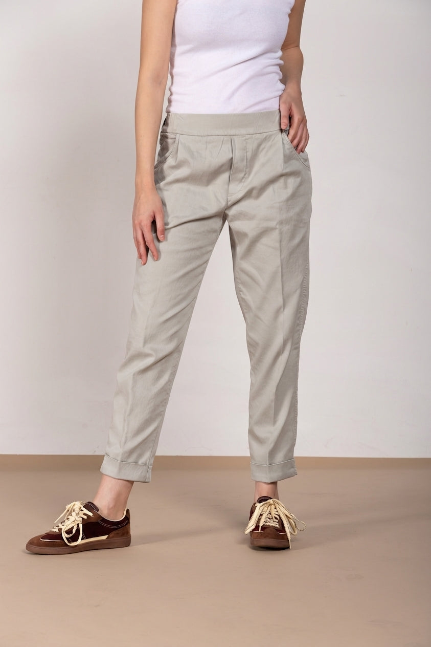 Easy Jogger women's chino pants in stretch fleece relaxed fit