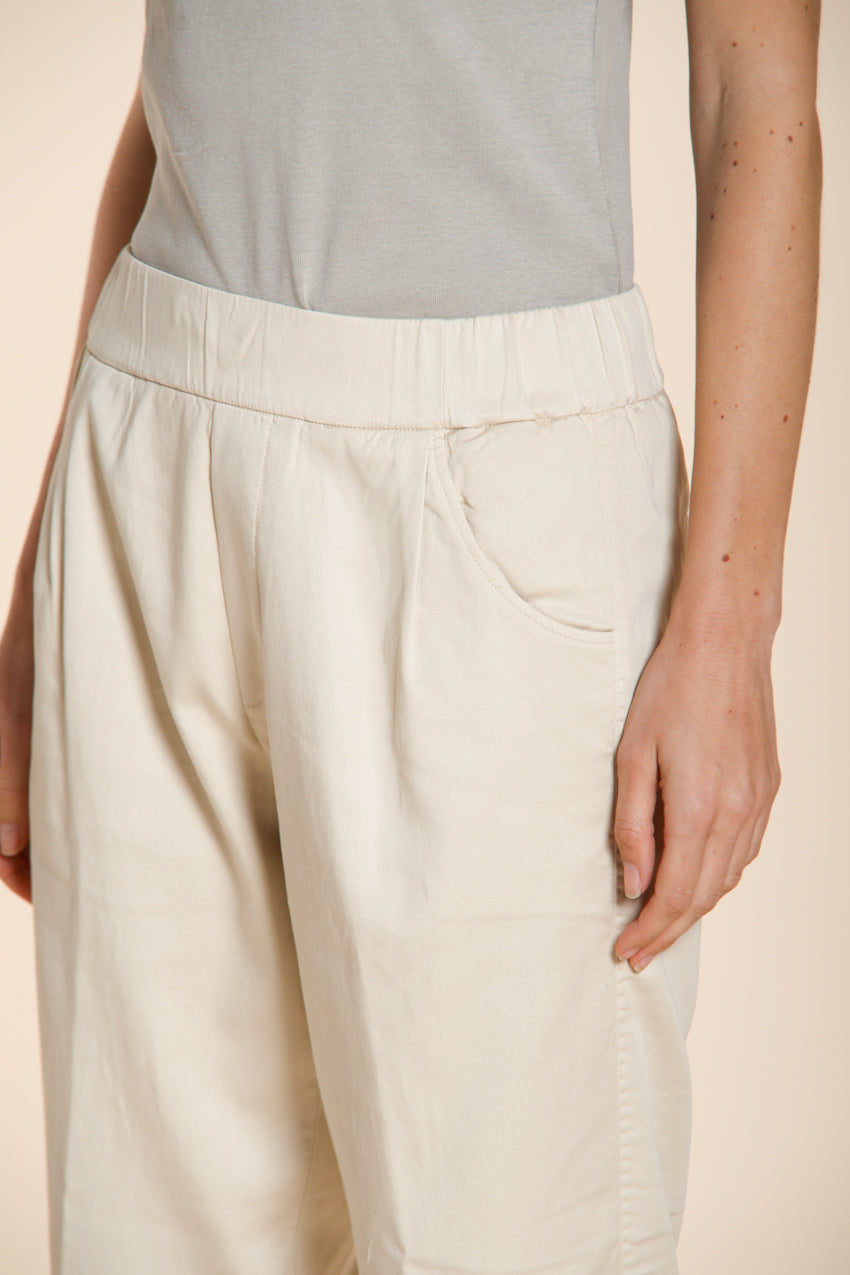 Easy Jogger pantalon chino femme en molleton stretch relaxed fit