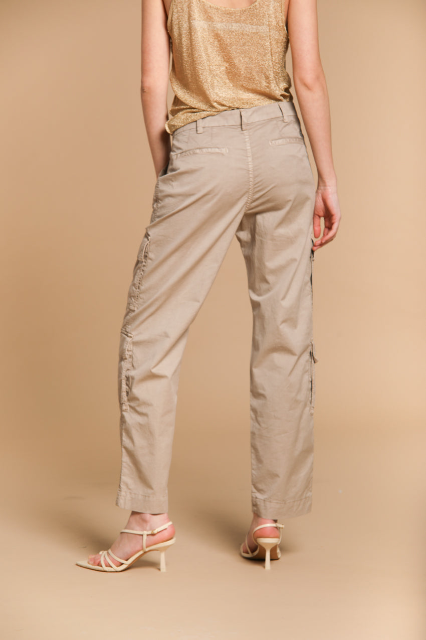 Evita Cargo Damen Hose in elastischer Gabardine Relaxed Fit