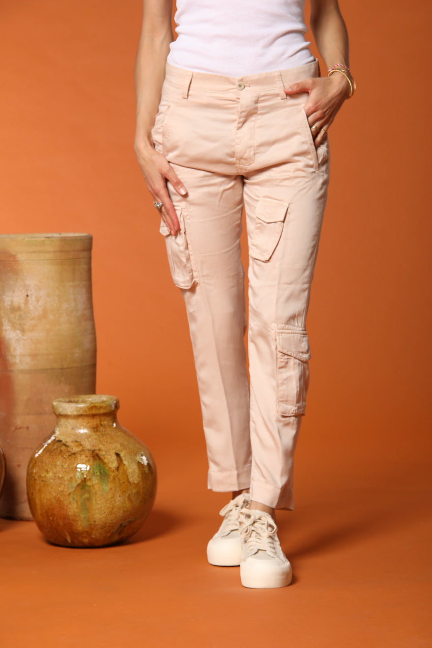 Asia Snake Damen Cargo-Hose in Modal Relaxed Fit