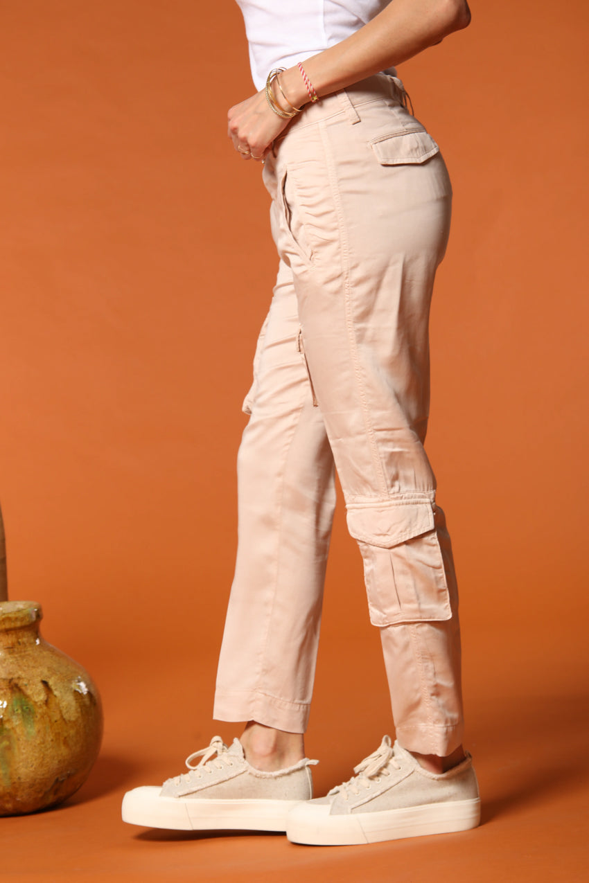 Asia Snake Damen Cargo-Hose in Modal Relaxed Fit