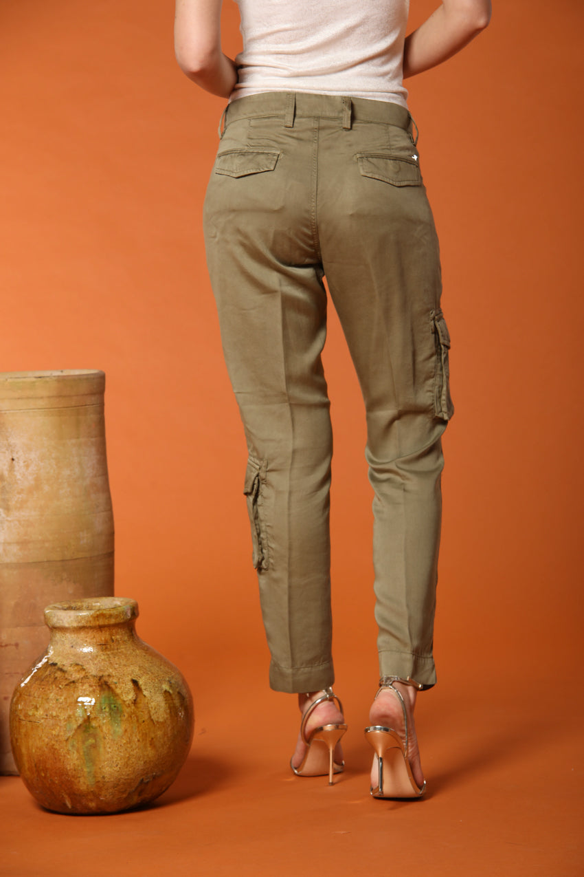Asia Snake Damen Cargo-Hose in Modal Relaxed Fit