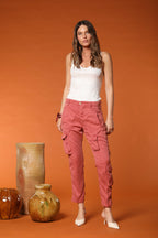 Asia Snake Damen Cargo-Hose in Modal Relaxed Fit