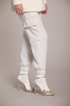 Foto 4 Easy Cargo pantalone cargo donna maglia jersey lurex relaxed fit