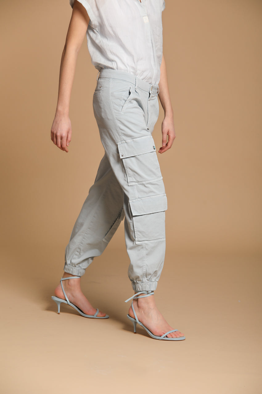 Evita Cargo Damen Hose in Gabardine Relaxed Fit