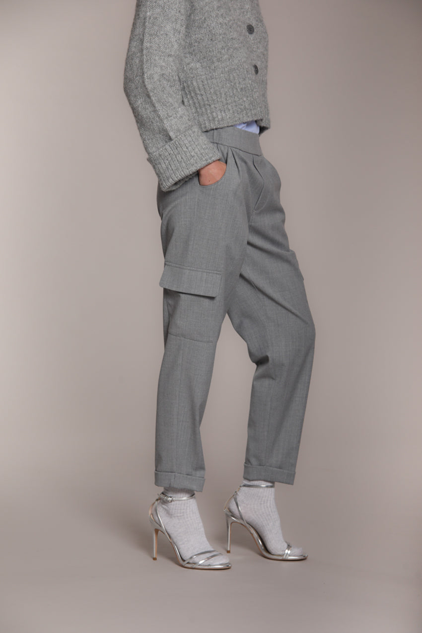 Foto 4 Chile Jogger pantalone cargo donna in lana relaxed fit