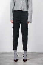 Chile Jogger pantalone cargo donna in lana relaxed fit