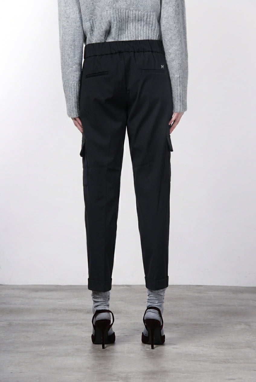 Chile Jogger pantalone cargo donna in lana relaxed fit