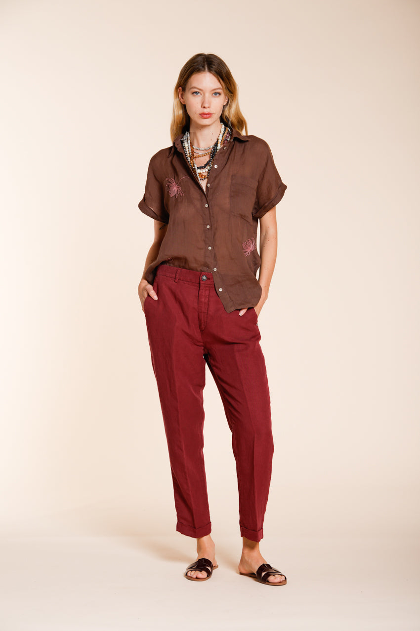 Linda Summer Hose Chino Damen aus Canvas relaxed fit