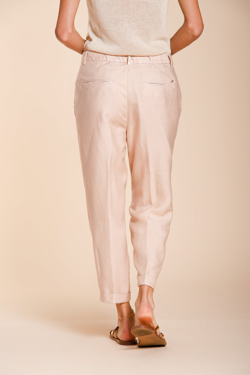 Linda Summer pantalon chino femme en canvas relaxed fit
