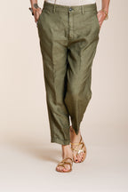 Linda Summer pantalon chino femme en canvas relaxed fit