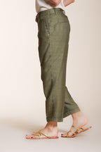 Linda Summer pantalon chino femme en canvas relaxed fit