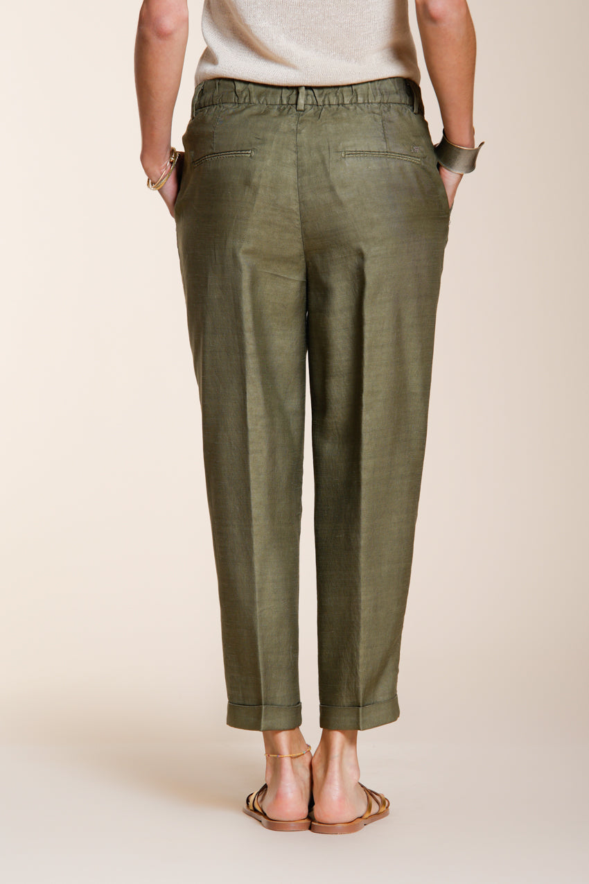 Linda Summer pantalon chino femme en canvas relaxed fit