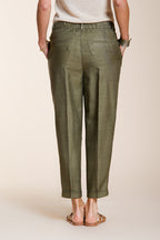 Linda Summer pantalon chino femme en canvas relaxed fit