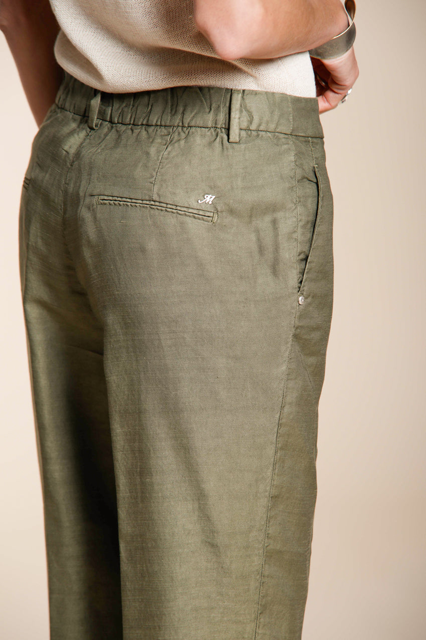 Linda Summer pantalon chino femme en canvas relaxed fit