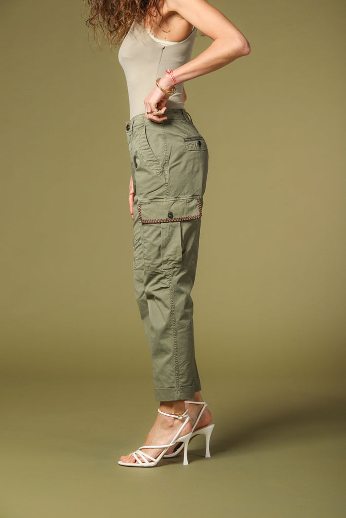 Image 2 of Women's Mason's Judy Archivio Model Cargo Pants in Green, Relaxed Fit