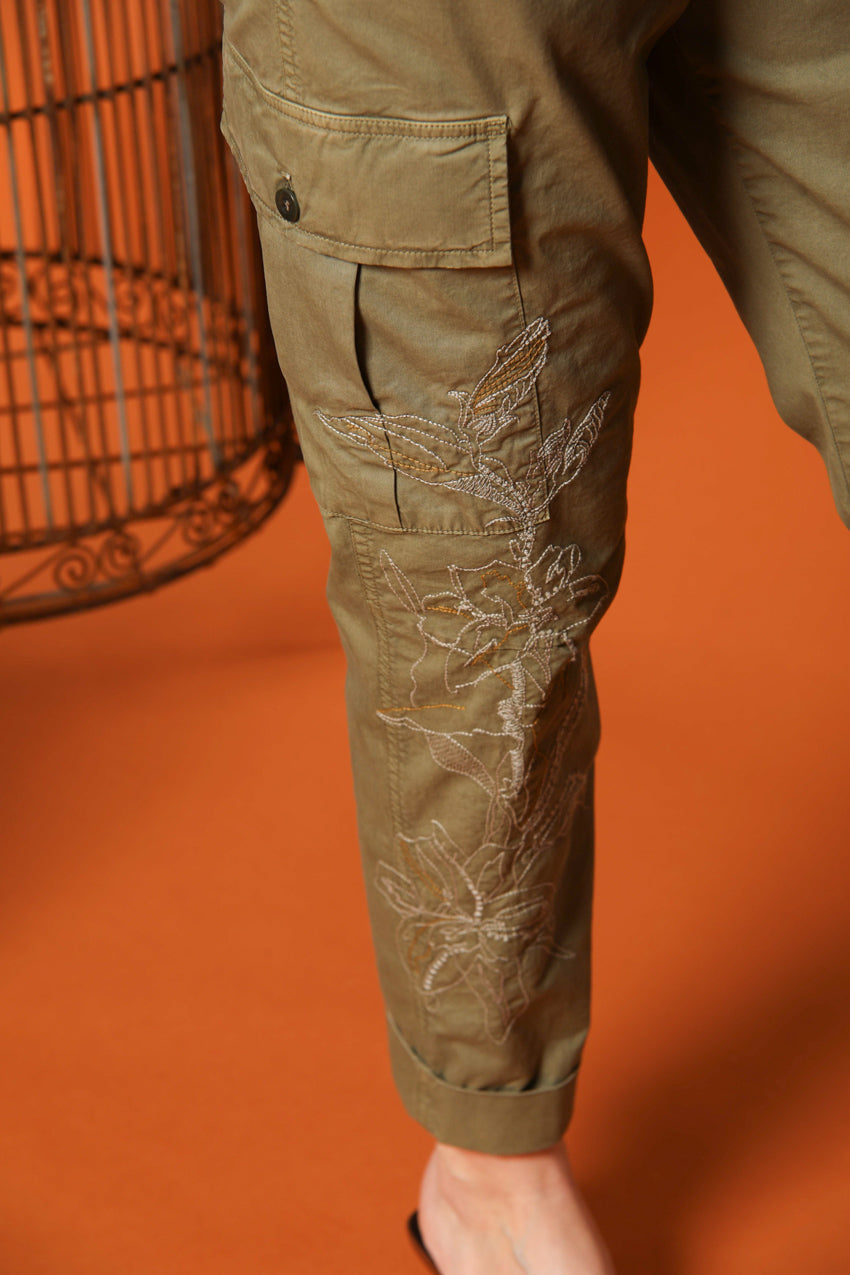 Judy Archivio Pantalon Cargo femme en Twill de Coton Stretch Relaxed fit