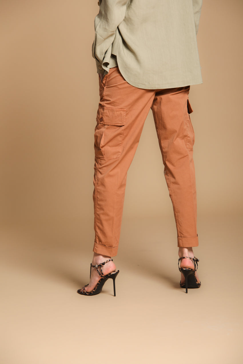 Judy Archivio Pantalon Cargo femme en Twill de Coton Stretch Relaxed fit