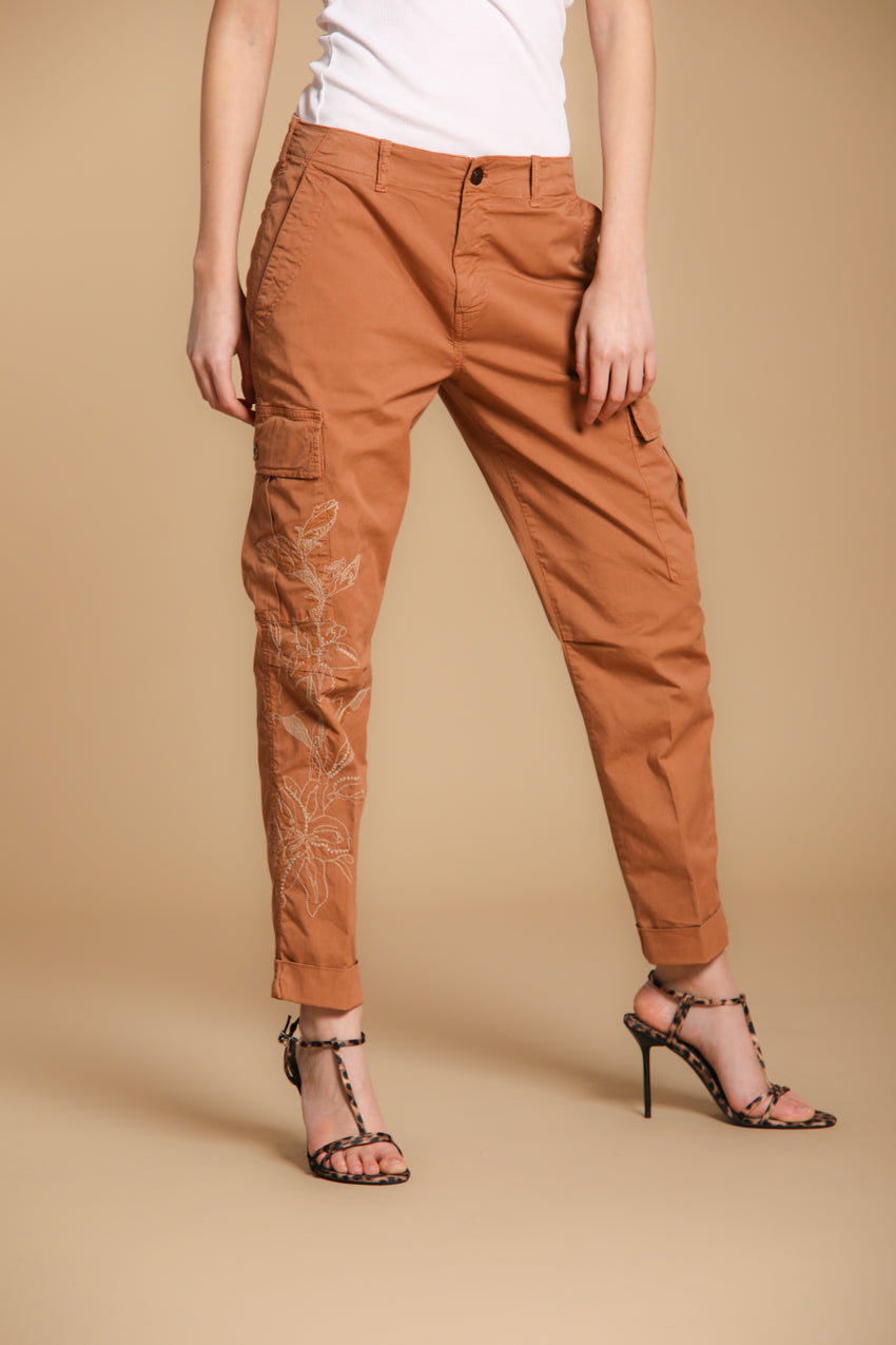 Judy Archivio Pantalon Cargo femme en Twill de Coton Stretch Relaxed fit