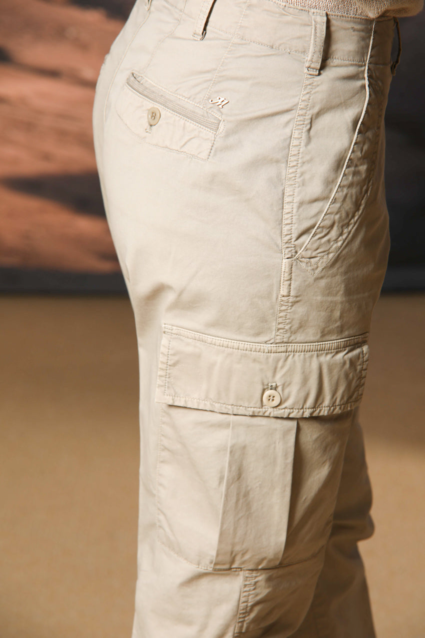 Judy Archivio Pantalon Cargo femme en Twill de Coton Stretch Relaxed fit