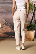Judy Archivio Pantalon Cargo femme en Twill de Coton Stretch Relaxed fit