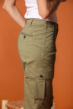 Judy Archivio Pantalon Cargo femme en Twill de Coton Stretch Relaxed fit