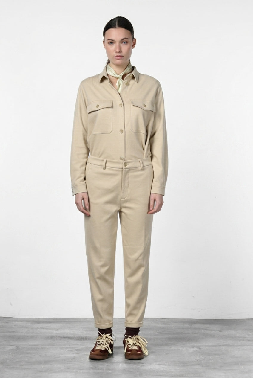 New York Cozy Damen-Chinohose aus Jersey, Relaxed Fit