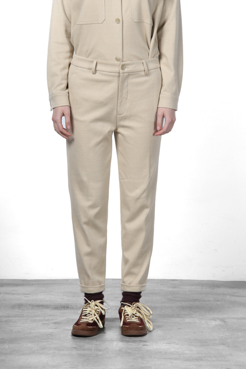 New York Cozy Damen-Chinohose aus Jersey, Relaxed Fit