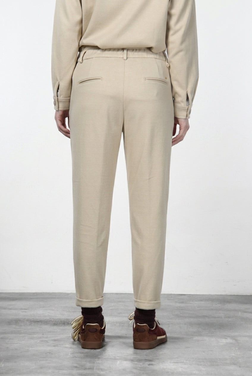 New York Cozy Damen-Chinohose aus Jersey, Relaxed Fit