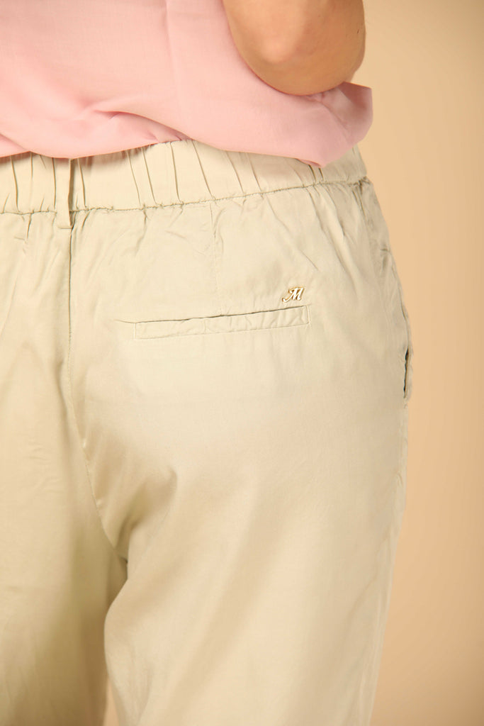 Image 3 of  Women's Mason's New York Cozy Model Jogger Chinos in Light Green, Straight Fit