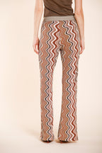 Easy Straight Elax pantalone chino jogger donna in maglia lurex straight fit