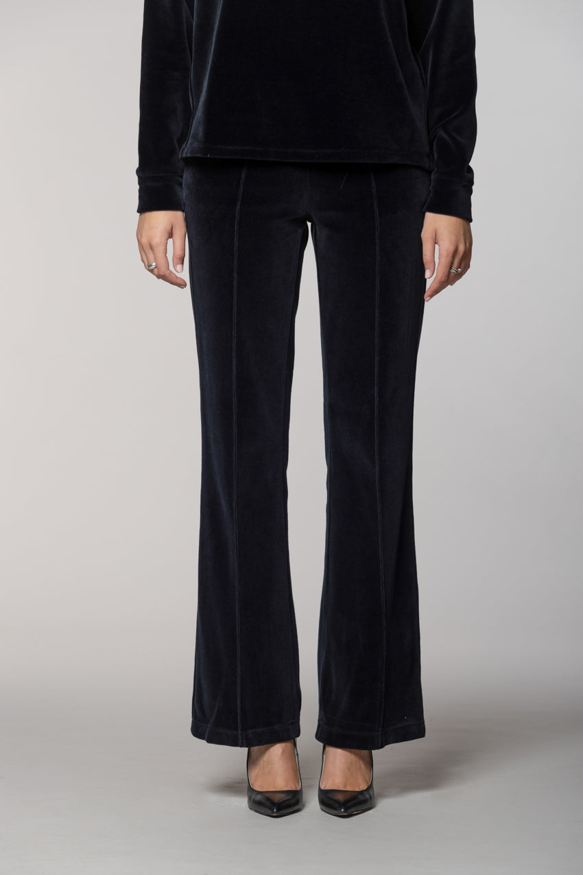 Easy Straight pantalone chino donna in jersey ciniglia straight fit
