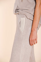 Easy Straight pantalon chino jogger femme en jersey éponge straight fit