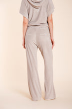 Easy Straight pantalon chino jogger femme en jersey éponge straight fit