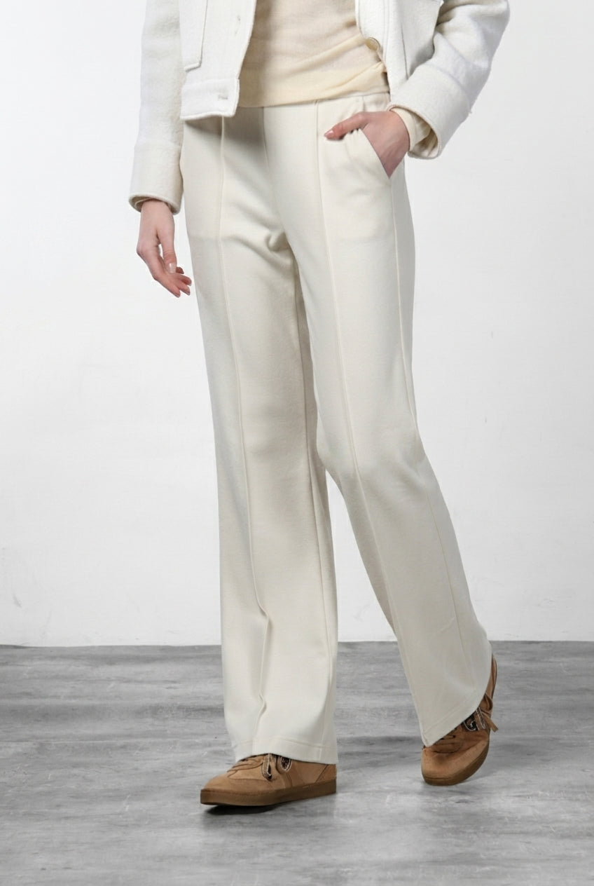 Easy Straight pantalon chino femme en jersey straight fit