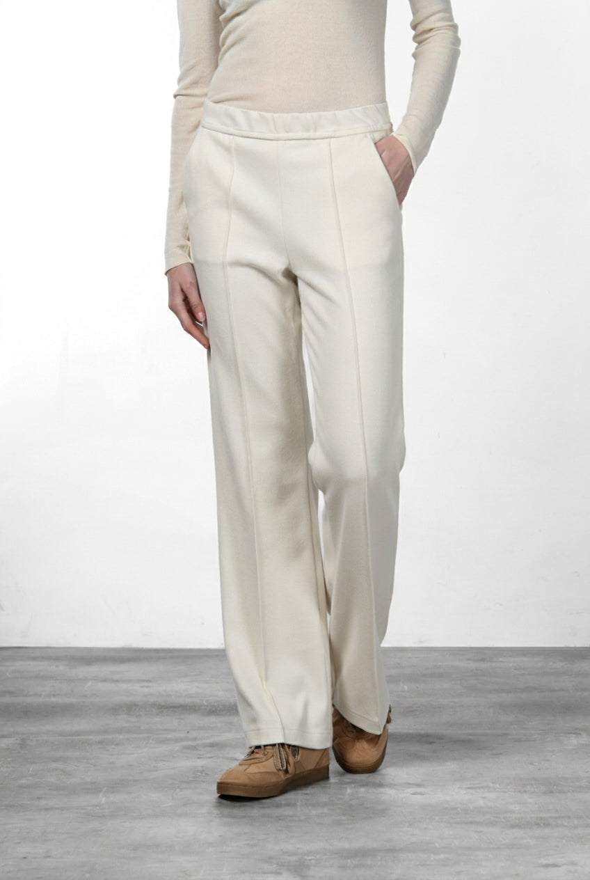 Easy Straight pantalon chino femme en jersey straight fit