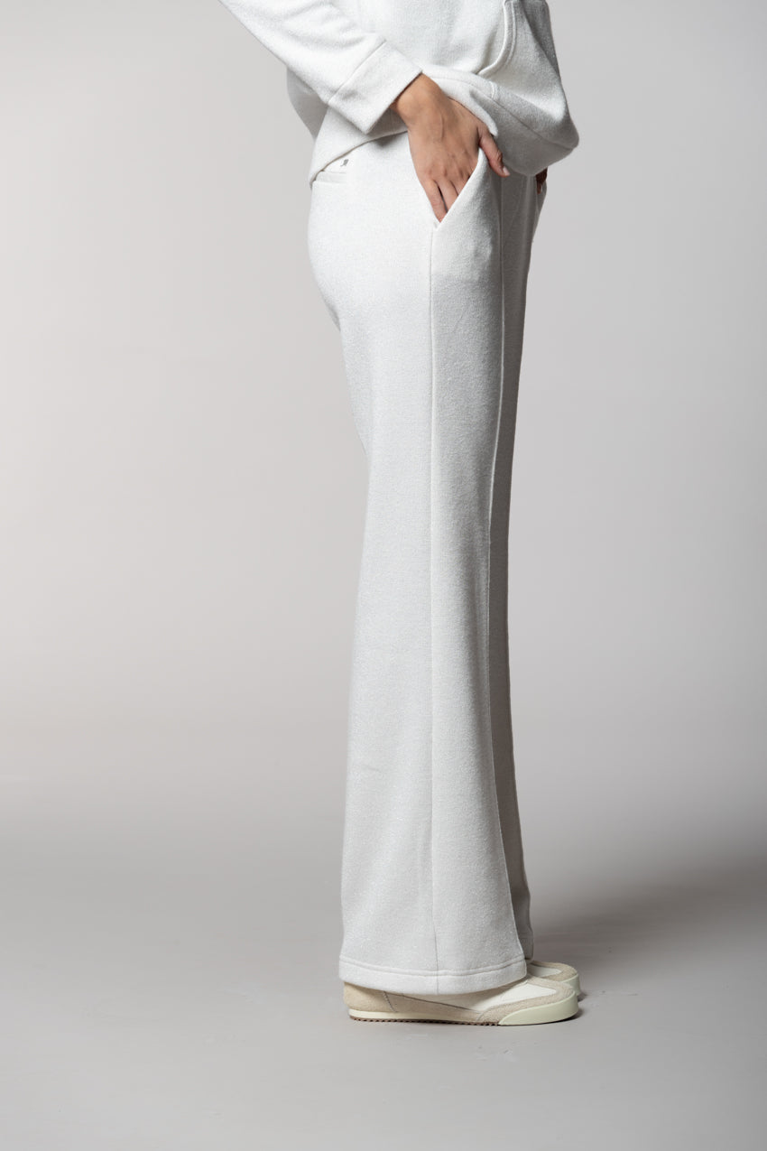 Easy Straight pantalone chino donna in jersey con lurex straight fit