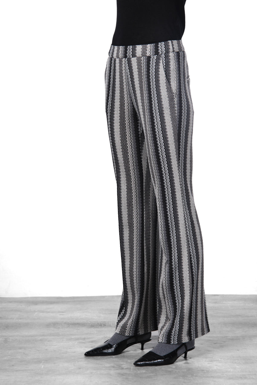 Easy Straight pantalon chino femme en jacquard straight fit