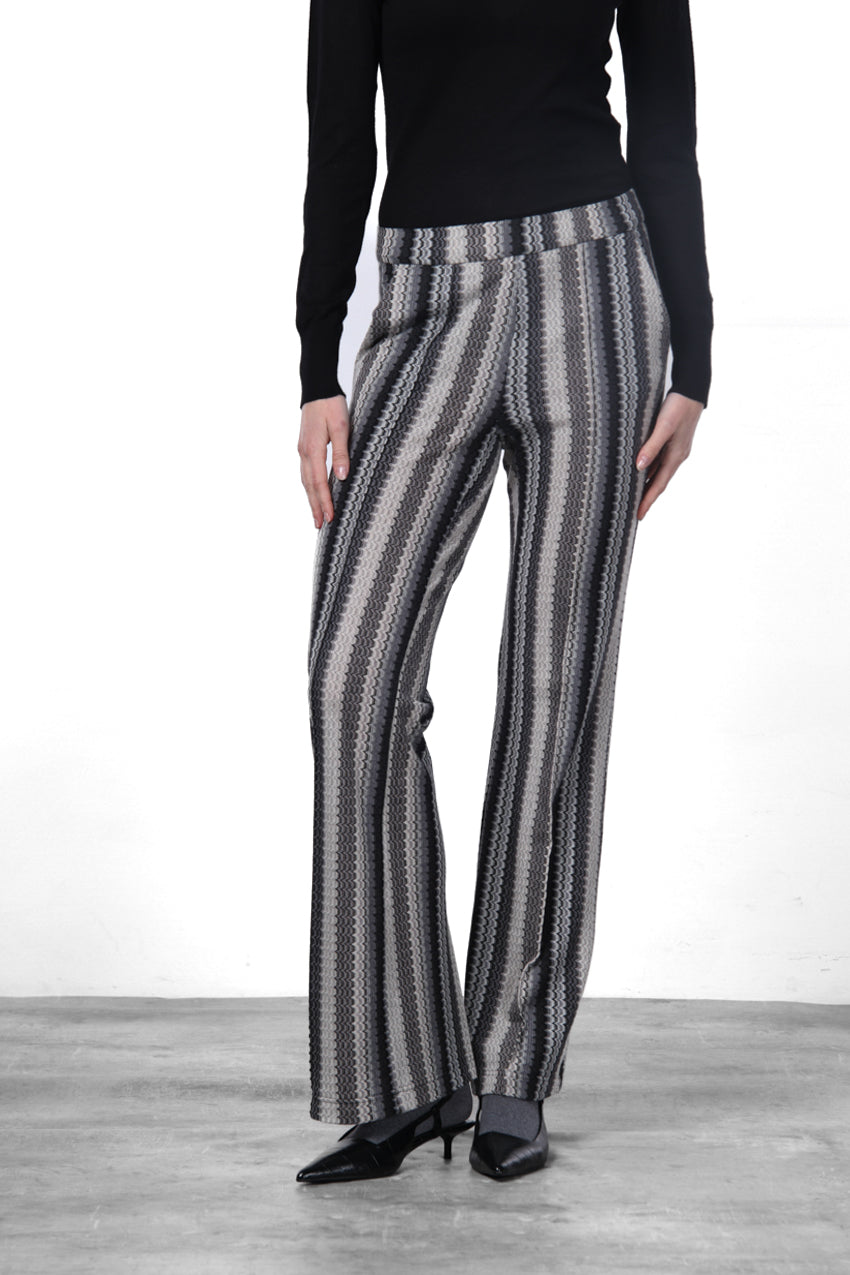 Easy Straight pantalon chino femme en jacquard straight fit